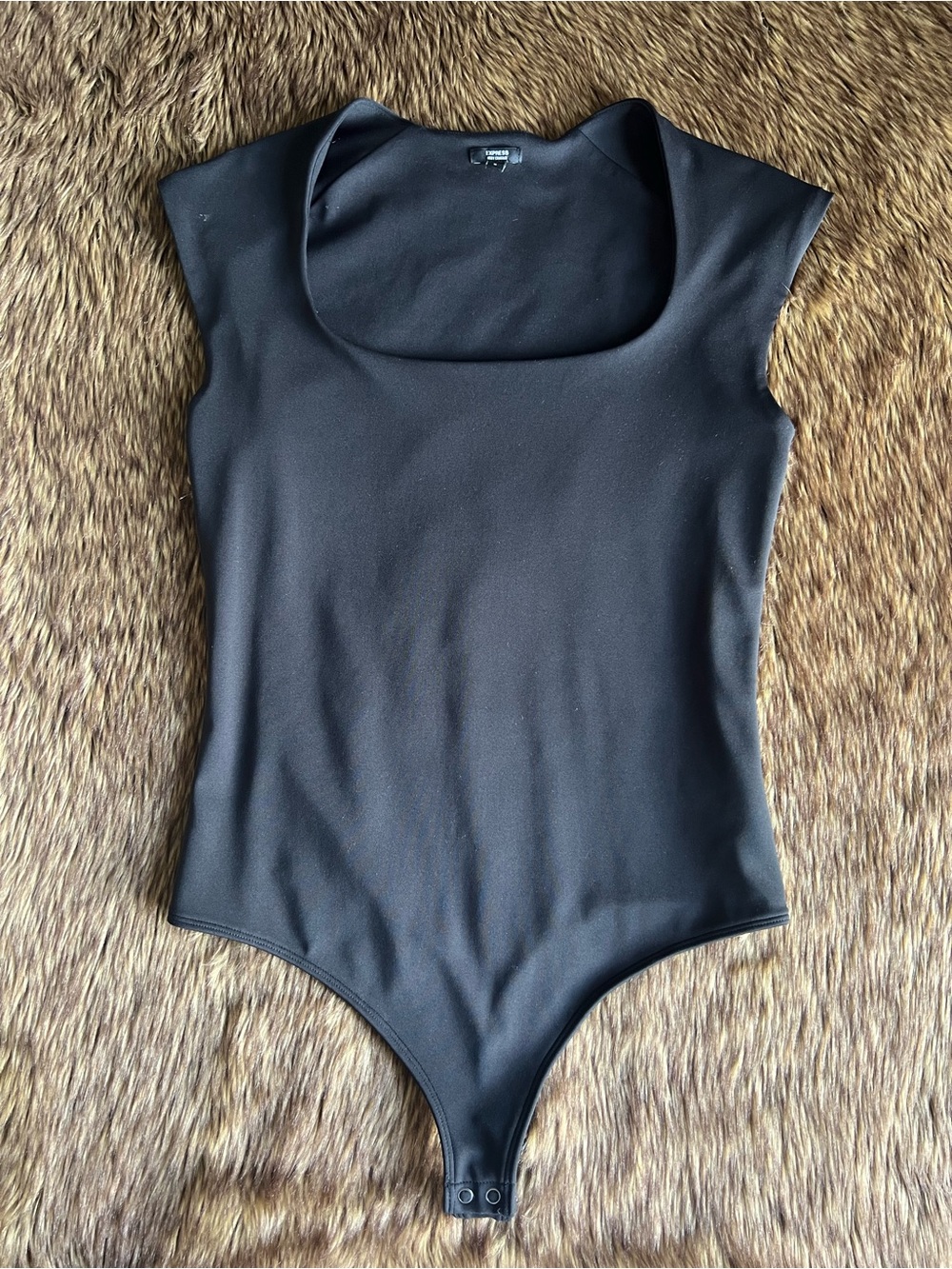 Express Body Contour Black Bodysuit